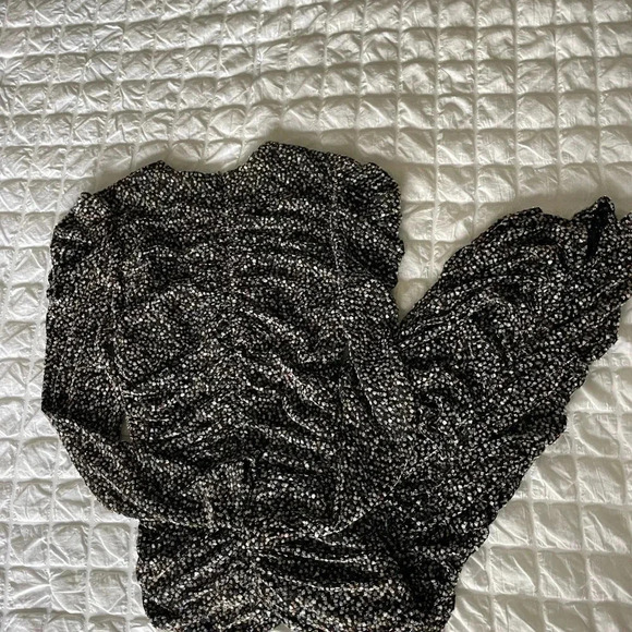 Jonathan Simkhai Edith metallic ruched midi dress - Picture 8 of 12